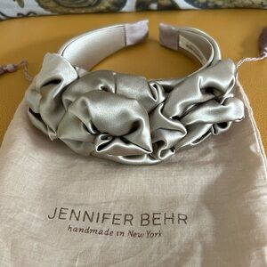 Worn once Jennifer Behr neutral silk headband